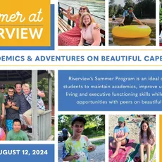 Summer at Riverview offers programs for three different age groups: Middle School, ages 11-15; High School, ages 14-19; and the Transition Program, GROW (Getting Ready for the Outside World) which serves ages 17-21.⁠
⁠
Whether opting for summer only or an introduction to the school year, the Middle and High School Summer Program is designed to maintain academics, build independent living skills, executive function skills, and provide social opportunities with peers. ⁠
⁠
During the summer, the Transition Program (GROW) is designed to teach vocational, independent living, and social skills while reinforcing academics. GROW students must be enrolled for the following school year in order to participate in the Summer Program.⁠
⁠
For more information and to see if your child fits the Riverview student profile visit tomsawyeradvertisingkeywest.com/admissions or contact the admissions office at admissions@tomsawyeradvertisingkeywest.com or by calling 508-888-0489 x206